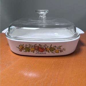 Vintage Corningware server with lid